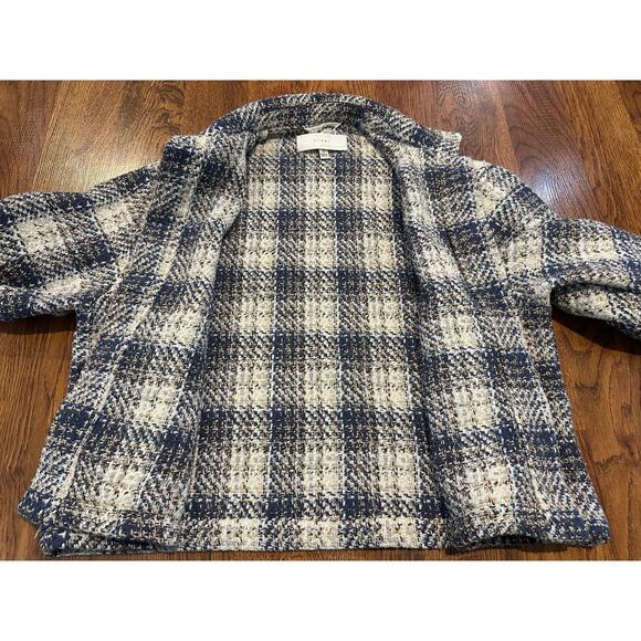 Blank NYC Tweed Cropped Jacket Size Small Chanel Vibes Statement Piece - Picture 2 of 10